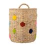 Shopping baskets - Jooha Basket w/Lid, Nature, Water Hyacinth - BLOOMINGVILLE MINI