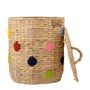 Shopping baskets - Jooha Basket w/Lid, Nature, Water Hyacinth - BLOOMINGVILLE MINI