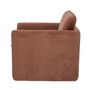 Lounge chairs - Paseo Lounge Chair, Brown, Polyester  - BLOOMINGVILLE