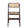 Chairs - Loupe Dining Chair, Brown, Rubberwood - CREATIVE COLLECTION