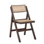 Chairs - Loupe Dining Chair, Brown, Rubberwood - CREATIVE COLLECTION