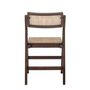 Chairs - Loupe Dining Chair, Brown, Rubberwood - CREATIVE COLLECTION