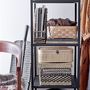Paniers - Sabel Panier avec couvercle, Noir, Herbier marin Set of 3 - BLOOMINGVILLE MULTIBRAND HOUSE