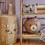 Shopping baskets - Nelle Basket w/Lid, Nature, Water Hyacinth - BLOOMINGVILLE MINI