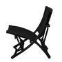 Lounge chairs - Baz Lounge Chair, Black, Rattan  - BLOOMINGVILLE