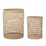 Shopping baskets - Connie Basket w/Lid, Nature, Seagrass Set of 2 - BLOOMINGVILLE MULTIBRAND HOUSE