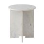 Autres tables - Jasmia Table d'appoint, Blanc, Marbre - BLOOMINGVILLE MULTIBRAND HOUSE