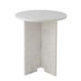 Autres tables - Jasmia Table d'appoint, Blanc, Marbre - BLOOMINGVILLE MULTIBRAND HOUSE