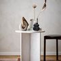 Autres tables - Jasmia Table d'appoint, Blanc, Marbre - BLOOMINGVILLE MULTIBRAND HOUSE