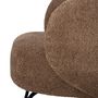 Lounge chairs - Harry Lounge Chair, Brown, Polyester  - BLOOMINGVILLE