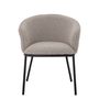 Chaises - Cortone Chaise de salle à manger, Gris, Polyester - BLOOMINGVILLE MULTIBRAND HOUSE