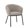 Chaises - Cortone Chaise de salle à manger, Gris, Polyester - BLOOMINGVILLE MULTIBRAND HOUSE