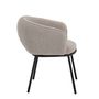 Chaises - Cortone Chaise de salle à manger, Gris, Polyester - BLOOMINGVILLE MULTIBRAND HOUSE