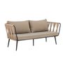 Sofas - Pavone Fire-resistant Sofa, Brown, Metal  - BLOOMINGVILLE MULTIBRAND HOUSE