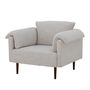Lounge chairs - Chesham Lounge Chair, White, Polyester - BLOOMINGVILLE MULTIBRAND HOUSE