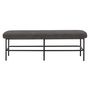 Benches - Farell Bench, Grey, Polyester  - BLOOMINGVILLE