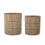 Shopping baskets - Elit Basket, Nature, Mendong Grass Set of 2 - BLOOMINGVILLE MULTIBRAND HOUSE