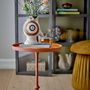 Other tables - Anjou Side Table, Orange, Aluminum  - BLOOMINGVILLE
