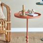 Other tables - Anjou Side Table, Orange, Aluminum  - BLOOMINGVILLE