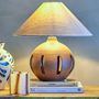 Lampes de table - Liana Lampe de table, Marron, Grès  - BLOOMINGVILLE
