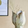 Vases - Mahira Vase, Verte, Grès  - BLOOMINGVILLE MULTIBRAND HOUSE