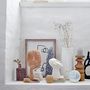 Vases - Berican Deco Vase, White, Terracotta  - BLOOMINGVILLE