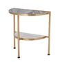 Other tables - Clint Side Table, Grey, Marble  - BLOOMINGVILLE