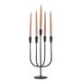 Candlesticks and candle holders - Izma Candle Holder, Black, Metal  - BLOOMINGVILLE