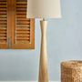 Floor lamps - Leonor Floor Lamp, Nature, Rubberwood  - CREATIVE COLLECTION