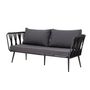 Sofas - Pavone Fire-resistant Sofa, Black, Metal  - BLOOMINGVILLE MULTIBRAND HOUSE