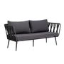 Sofas - Pavone Fire-resistant Sofa, Black, Metal  - BLOOMINGVILLE MULTIBRAND HOUSE