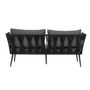 Sofas - Pavone Fire-resistant Sofa, Black, Metal  - BLOOMINGVILLE MULTIBRAND HOUSE