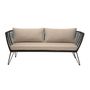 Sofas - Mundo Sofa, Black, Metal  - BLOOMINGVILLE MULTIBRAND HOUSE