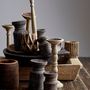 Flower pots - Bernard Deco Flowerpot, Brown, Reclaimed Wood Set of 2 - CREATIVE COLLECTION