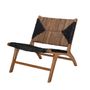 Lounge chairs - Grant Lounge Chair, Black, Teak  - CREATIVE COLLECTION