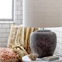 Table lamps - Isabelle Table lamp, Grey, Stoneware  - BLOOMINGVILLE