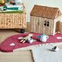 Rugs - Mushroom Rug, Red, Wool - BLOOMINGVILLE MINI