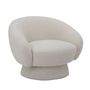 Lounge chairs - Ted Lounge Chair, White, Polyester  - BLOOMINGVILLE