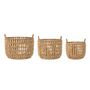 Paniers - Kristel Panier, Nature, Jacinthe d'eau Set of 3 - BLOOMINGVILLE MULTIBRAND HOUSE