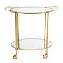 Other tables - Fine Bar Table, Gold, Glass  - BLOOMINGVILLE