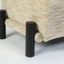 Stools - Ginga XL Footstool in Solid Black Oak - DUISTT