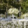 Table linen - LILY OF THE VALLEY 'Muguet' Linen Tablecloths & Napkins - SUMMERILL AND BISHOP
