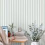 Design objects - Wallpaper no. 241- Matcha stripes. - WELLPAPERS