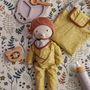 Toys - Nalle Doll, Brown, Cotton Set of 6 - BLOOMINGVILLE MINI
