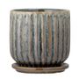 Pots de fleurs - Drago Pot de fleurs pour support, Verte, Grès - CREATIVE COLLECTION