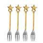 Kitchen utensils - Georgette Cutlery, Brass, Stainless Steel Set of 4 - BLOOMINGVILLE MULTIBRAND HOUSE