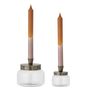 Bougeoirs et photophores - Jaquelin Bougeoir, Brass, Verre Set of 2 - BLOOMINGVILLE MULTIBRAND HOUSE