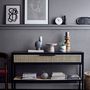 Candlesticks and candle holders - Emie Candle Holder, Black, Stoneware - BLOOMINGVILLE MULTIBRAND HOUSE