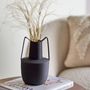 Vases - Itamar Vase, Black, Metal - BLOOMINGVILLE MULTIBRAND HOUSE