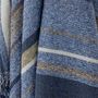 Plaids - Toscana Plaid, Blue, Coton recyclé - BLOOMINGVILLE MULTIBRAND HOUSE